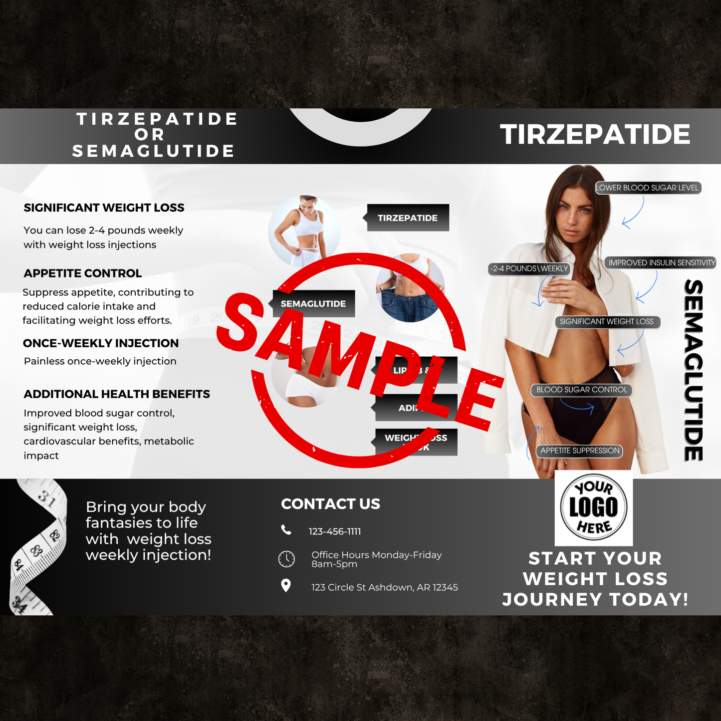Editable GLP-1/Weight Loss Brochure