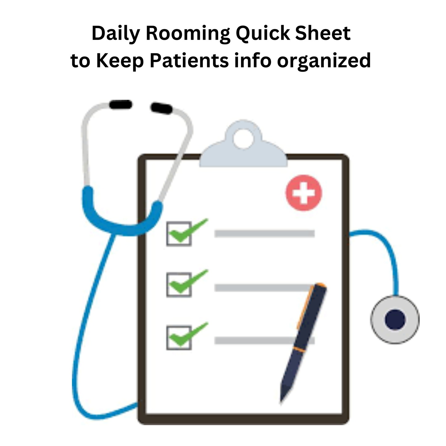 Rooming Flow Checklist for nurse